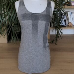 Burberry Tunic Top In Asymmetric Grey Pattern, Size S